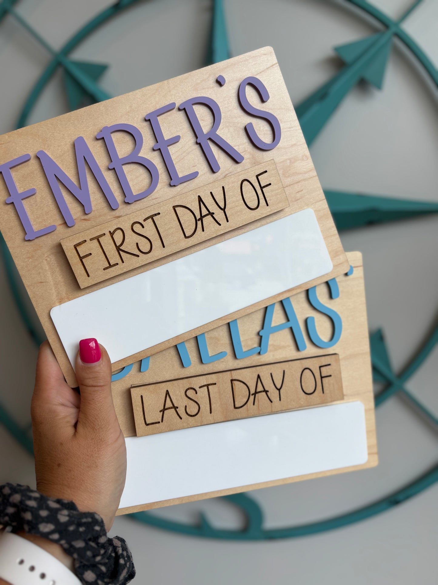 MINI FIRST + LAST DAY OF SCHOOL SIGN (INTERCHANGEABLE)