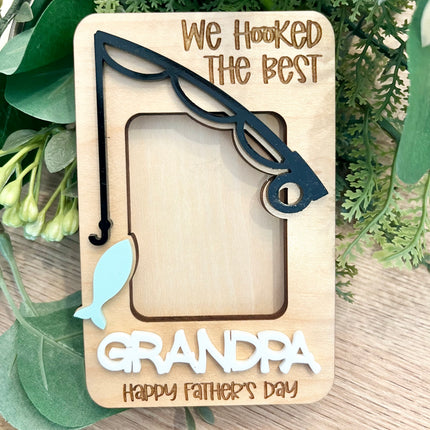 FATHER'S DAY MAGNET - WE HOOKED THE BEST