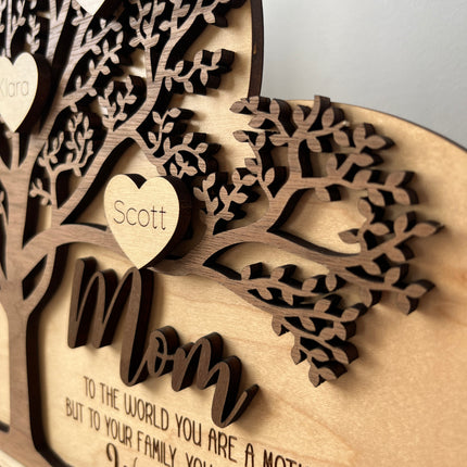 WALNUT FAMILY TREE - TO THE WORLD - MOTHER'S DAY