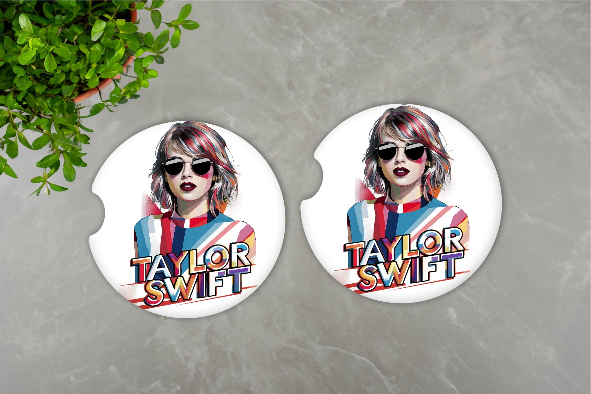 CI - 0187 - TAYLOR SWIFT CAR COASTERS - 1