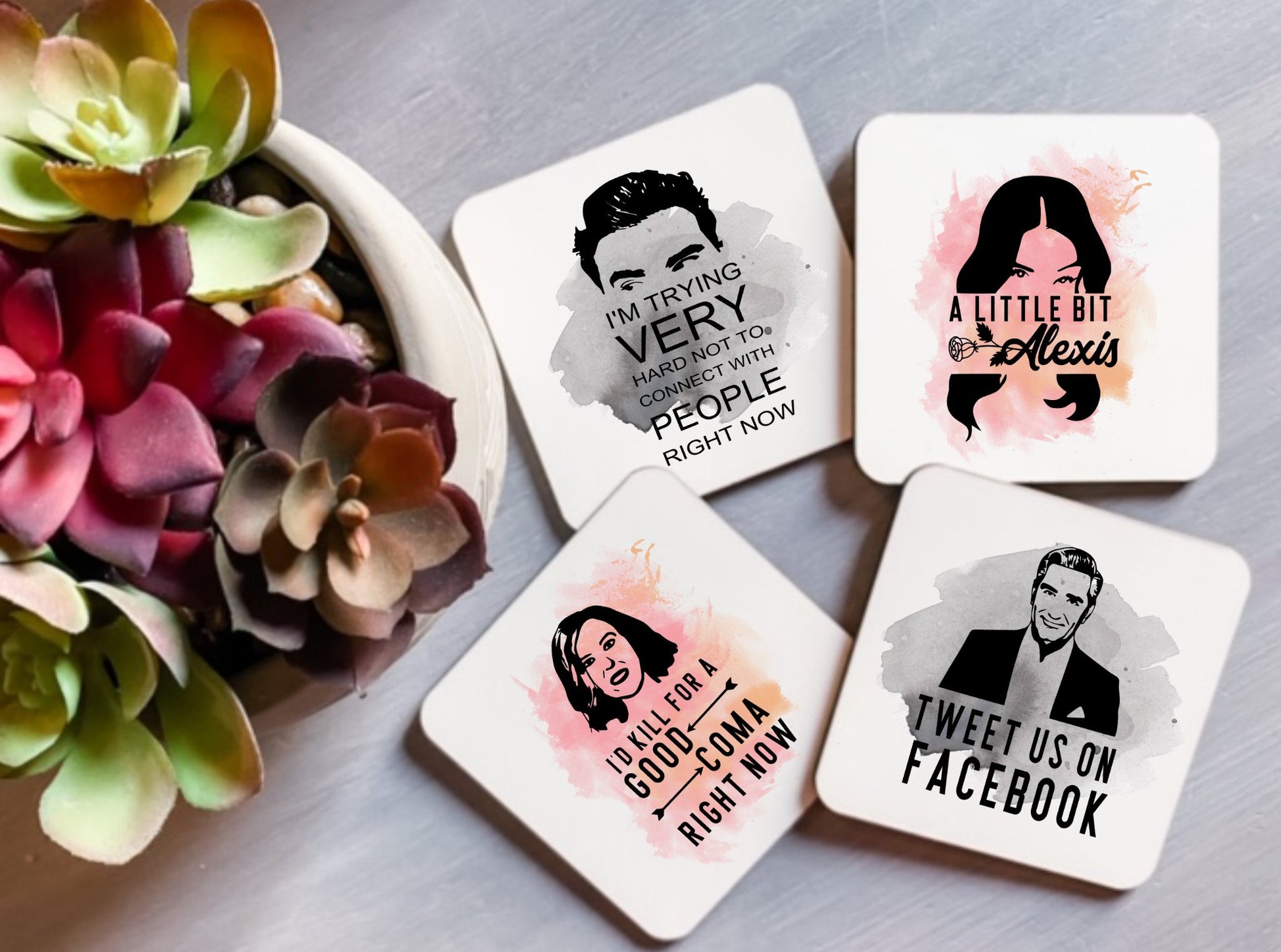 CI - 0120 - SCHITT'S CREEK COASTER SET - 1