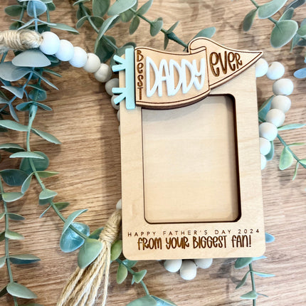 FATHER'S DAY VISOR CLIP FRAME- BIGGEST FANS