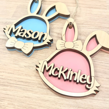 DOUBLE LAYER EASTER BUNNY TAG