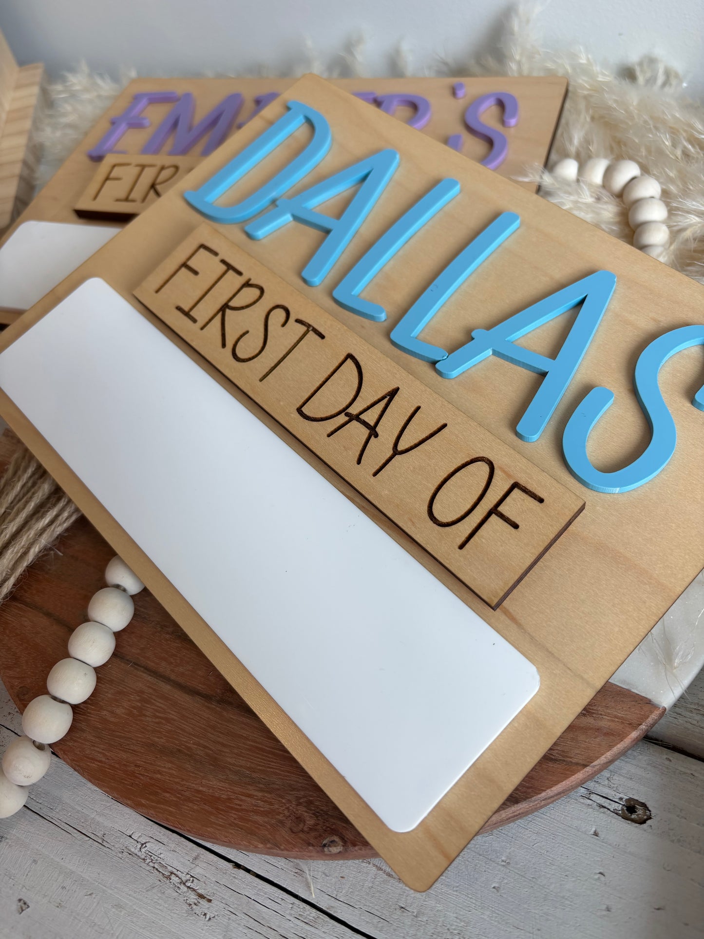 MINI FIRST + LAST DAY OF SCHOOL SIGN (INTERCHANGEABLE)