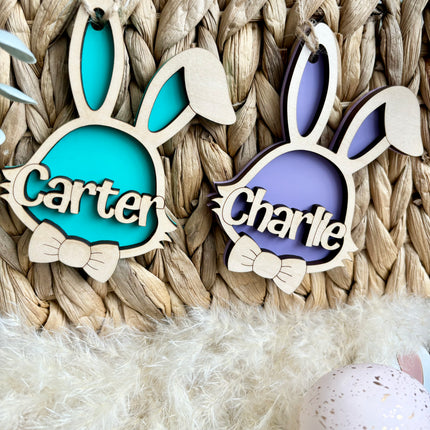 DOUBLE LAYER EASTER BUNNY TAG