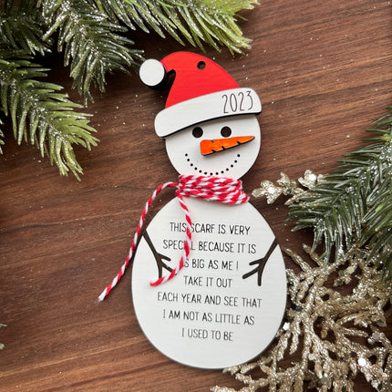 SNOWMAN CHILDS HEIGHT SCRAF