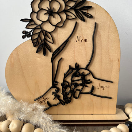 MOM & KIDS HAND SIGN - MOTHER'S DAY