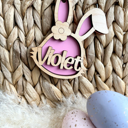DOUBLE LAYER EASTER BUNNY TAG