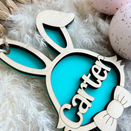 DOUBLE LAYER EASTER BUNNY TAG