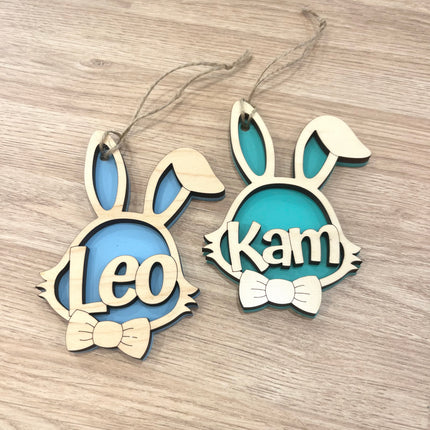 DOUBLE LAYER EASTER BUNNY TAG