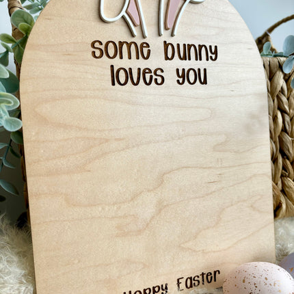 SOME BUNNY LOVES YOU - EASTER FOOTPRINT DIY