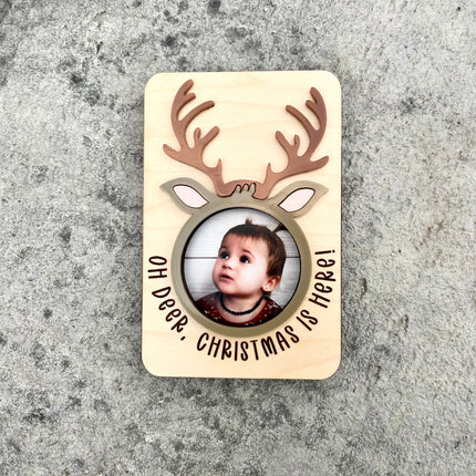 OH DEER, CHRISTMAS IS HERE MAGNET