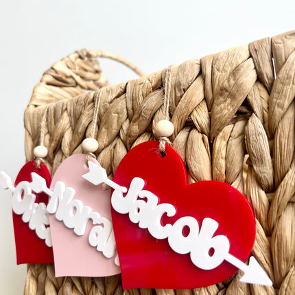 VALENTINE’S BASKET TAGS - PERSONALIZED