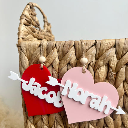 VALENTINE’S BASKET TAGS - PERSONALIZED