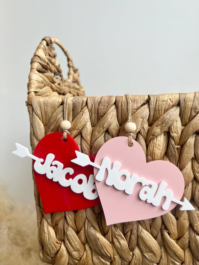 VALENTINE’S BASKET TAGS - PERSONALIZED