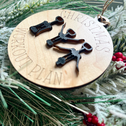 CHRISTMAS WORKOUT PLAN ORNAMENT