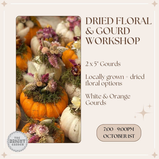 DRIED FLORAL & GOURD WORKSHOP