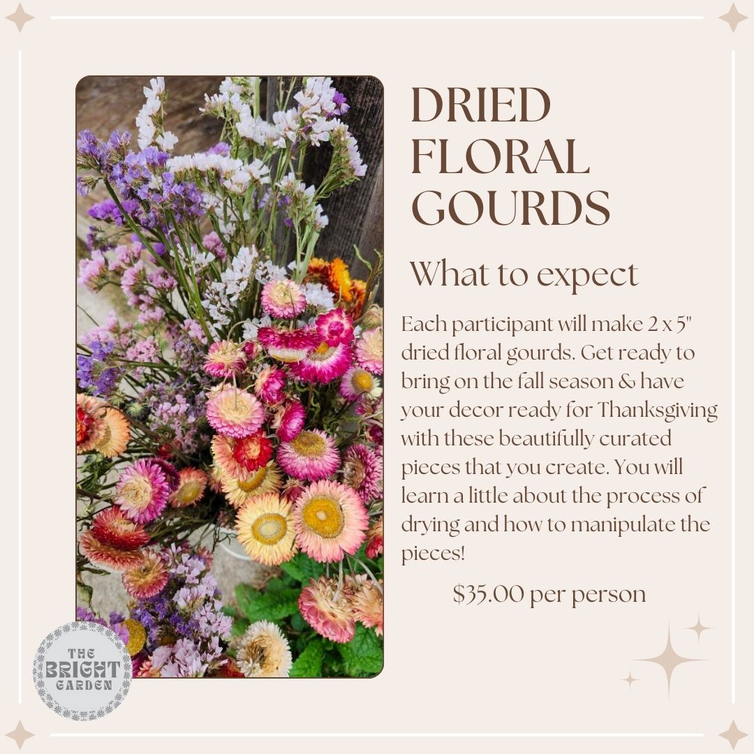 DRIED FLORAL & GOURD WORKSHOP