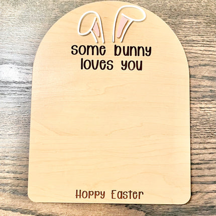 SOME BUNNY LOVES YOU - EASTER FOOTPRINT DIY
