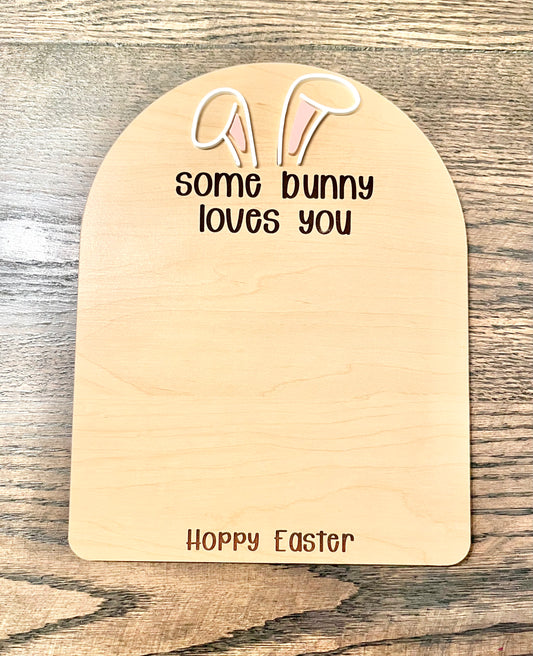SOME BUNNY LOVES YOU - EASTER FOOTPRINT DIY