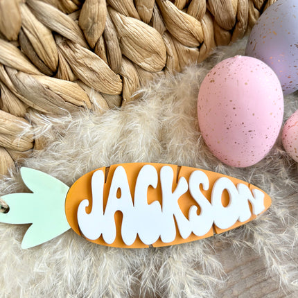 LAYERED CARROT EASTER TAG