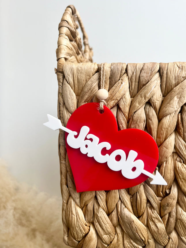 VALENTINE’S BASKET TAGS - PERSONALIZED