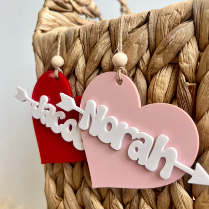 VALENTINE’S BASKET TAGS - PERSONALIZED