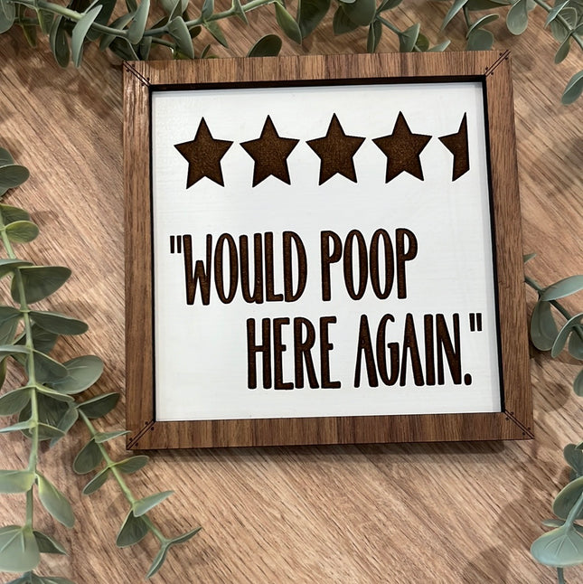 WOULD POOP HERE AGAIN LEANER