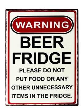BEER FRIDGE SIGN / S248 *