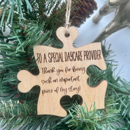 PUZZLE PIECE ORNAMENT