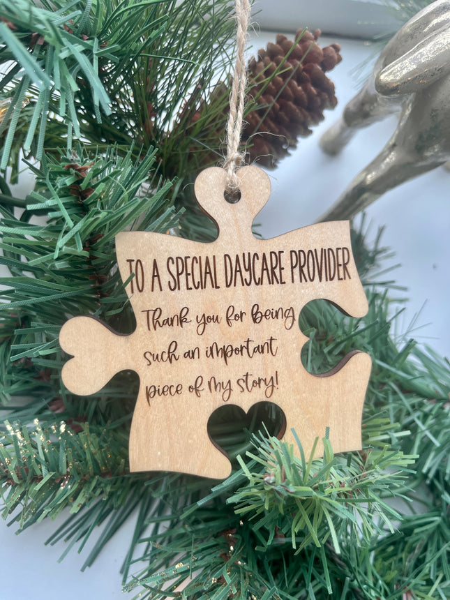 PUZZLE PIECE ORNAMENT