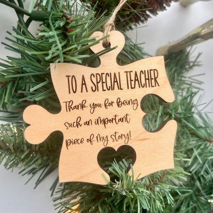 PUZZLE PIECE ORNAMENT