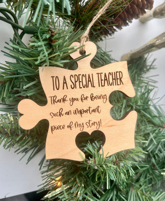 PUZZLE PIECE ORNAMENT