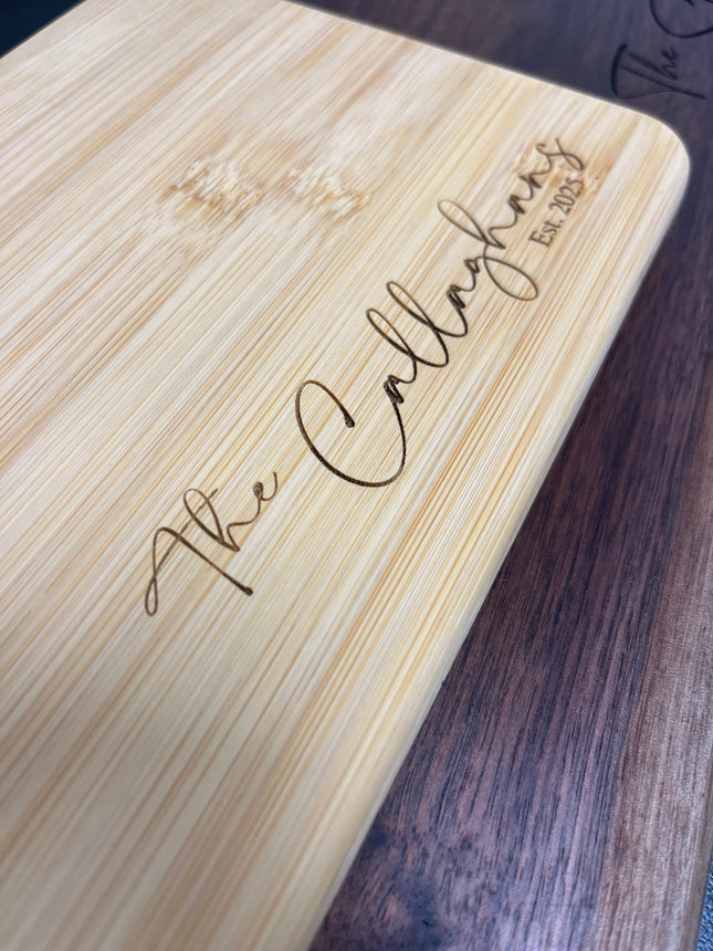 CHARCUTERIE BOARD (ENGRAVED) 12" - 18"