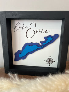 MINI FRAMED LAKE MAPS