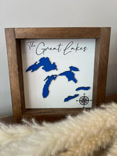 Load image into Gallery viewer, MINI FRAMED LAKE MAPS

