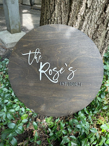 18" ROUND GUESTBOOK