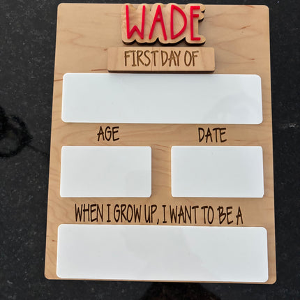FIRST + LAST DAY OF SCHOOL SIGN