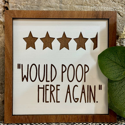 WOULD POOP HERE AGAIN LEANER