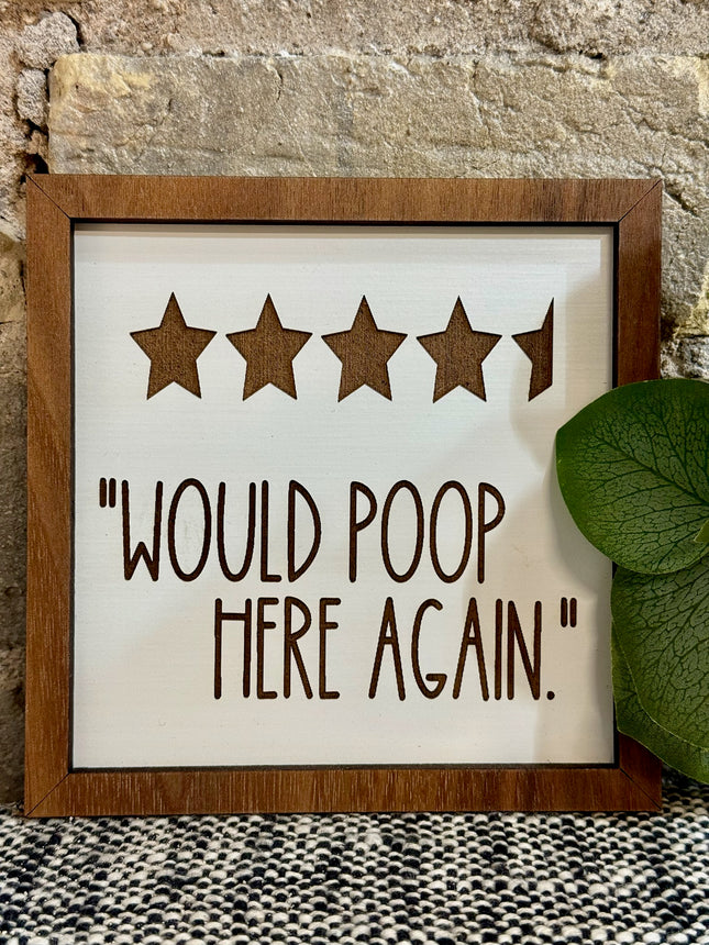 WOULD POOP HERE AGAIN LEANER