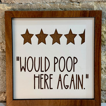 WOULD POOP HERE AGAIN LEANER