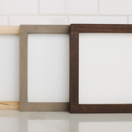 CUSTOM FRAMED SIGN