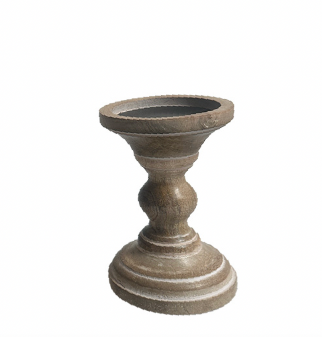 WOODEN CANDLE STICKS / K53627 *