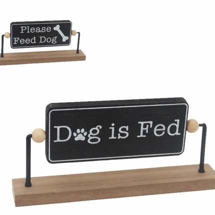 DOG FED SIGN / K52274 *