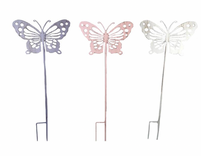 BUTTERFLY GARDEN PLANT STAKES / K15967 *