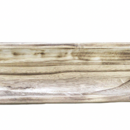WOODEN OVAL SERVING TRAY / K54504 *