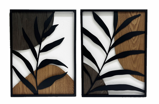 LEAF WALL ART / K53643