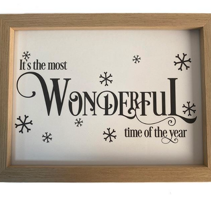 IT'S THE MOST WONDERFUL TIME WALL ART / K49158