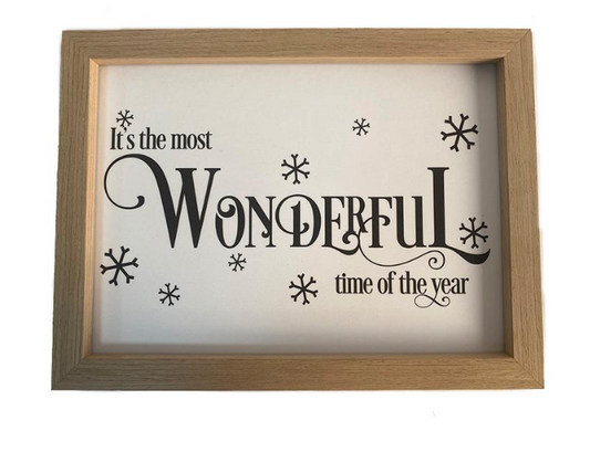 IT'S THE MOST WONDERFUL TIME WALL ART / K49158