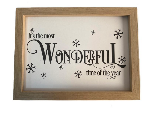 IT'S THE MOST WONDERFUL TIME WALL ART / K49158